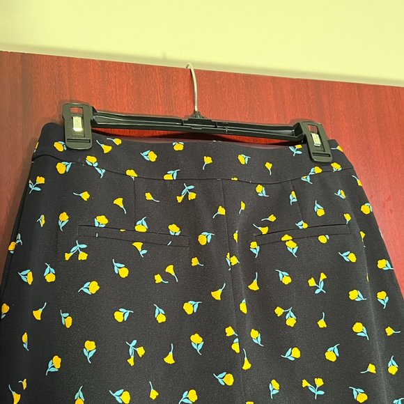 Kate Spade Black Floral Crepe Pants - Picture 1 of 5